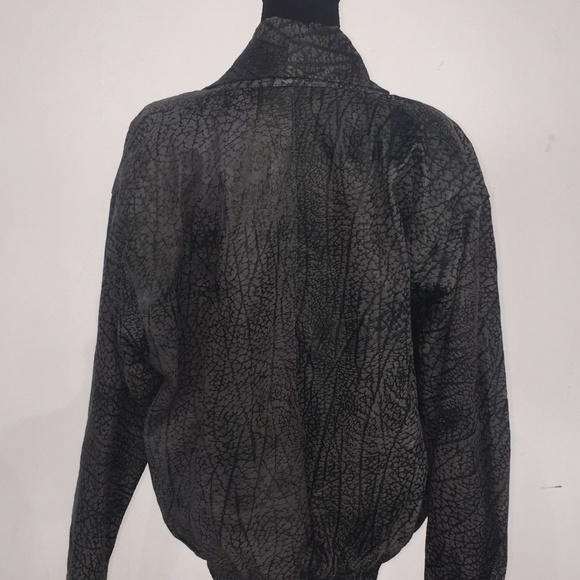 Antelope Vintage leather retro v-neck bomber - Picture 5 of 6